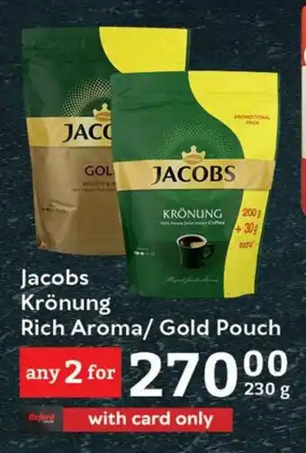 Oxford Freshmarket Jacobs Krönung Rich Aroma/Gold Pouch offer