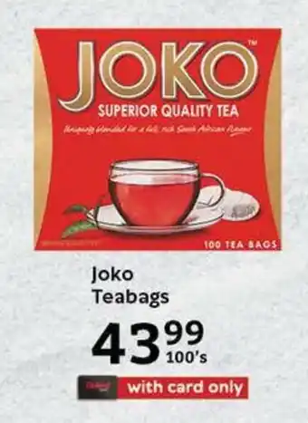 Oxford Freshmarket Joko Teabags offer