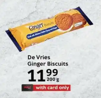 Oxford Freshmarket De Vries Ginger Biscuits offer