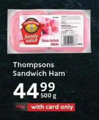 Oxford Freshmarket Thompsons Sandwich Ham offer