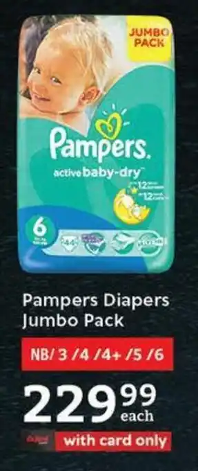 Oxford Freshmarket Pampers Diapers Jumbo Pack offer