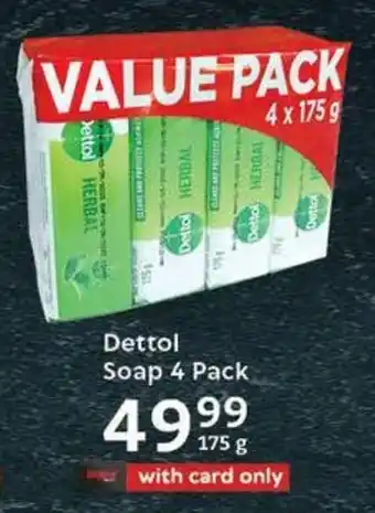 Oxford Freshmarket Dettol Soap 4 Pack offer