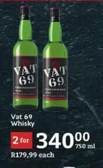 Oxford Freshmarket Vat 69 Whisky offer