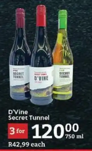 Oxford Freshmarket D'Vine Secret Tunnel offer