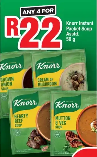 OK Foods Knorr Instant Packet Soup offer