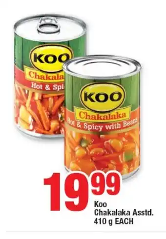 OK Foods KOO Chakalaka Asstd. 410 g EACH offer