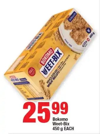 OK Foods Bokomo Weet-Bix 450 g EACH offer
