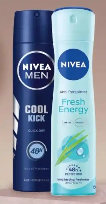 OK Foods Nivea Deodorant for Men or Women Asstd. 150 ml offer