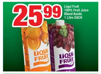 OK Foods Liqui Fruit 100% Fruit Juice Blend Asstd. 1 Litre EACH offer