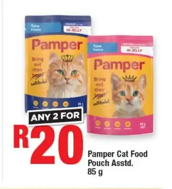 OK Foods Pamper Cat Food Pouch Asstd. 85g offer