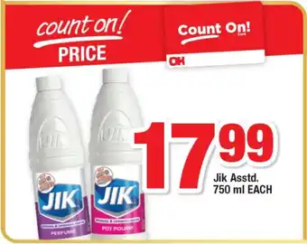 OK Foods Jik Asstd. 750 ml EACH offer