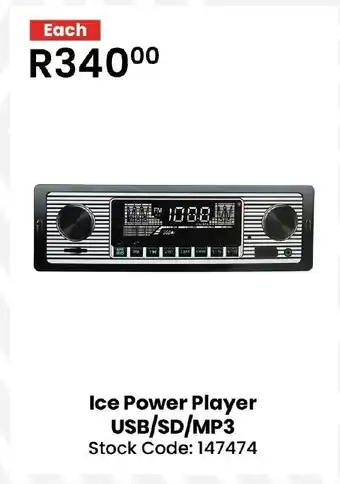 Africa Cash and Carry Ice Power Player USB/SD/MP3 offer