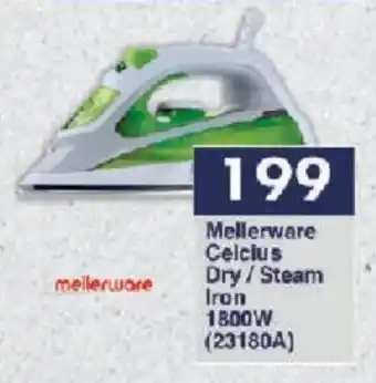 President Hyper Mellerware Celcius Dry/Steam Iron 1800W offer