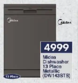President Hyper Midea Dishwasher 13 Place Metallic offer