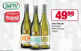 Spar Tops Olive Brook Everyday White Range 750ml offer