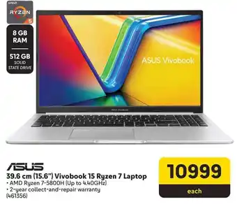 Makro ASUS 39.6 cm (15.6") Vivobook 15 Ryzen 7 Laptop offer