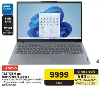 Makro Lenovo 15.6" (39.6cm) Intel Core i5 Laptop offer