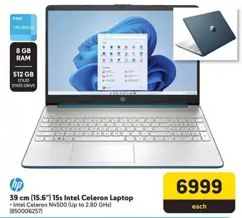 Makro HP 39 cm (15.6") 15s Intel Celeron Laptop offer