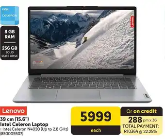 Makro Lenovo 39 cm (15.6") Intel Celeron Laptop offer