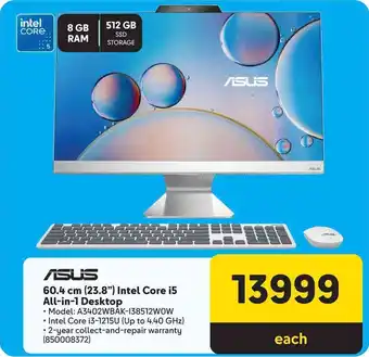 Makro ASUS 60.4 cm (23.8") Intel Core i5 All-in-1 Desktop offer