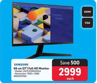 Makro SAMSUNG 68 cm (27") Full HD Monitor offer