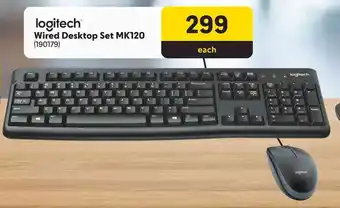 Makro Logitech Wired Desktop Set MK120 offer