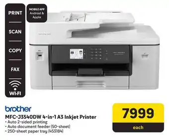 Makro Brother MFC-J3540DW 4-in-1 A3 Inkjet Printer offer