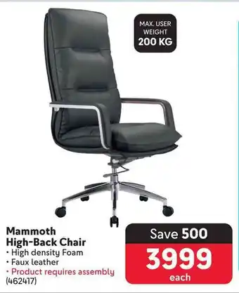 Makro Mammoth High-Back Chair offer