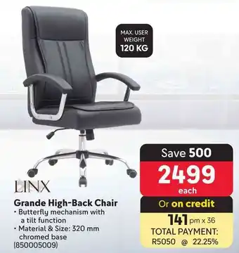 Makro LINX Grande High-Back Chair offer