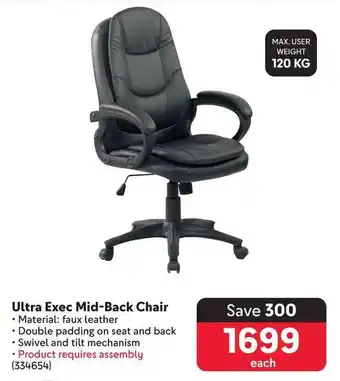 Makro Ultra Exec Mid-Back Chair offer