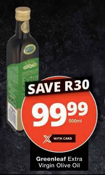 Checkers Greenleaf Extra Virgin Olive Oil offer