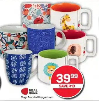 Mugs Assorted Designs Each
