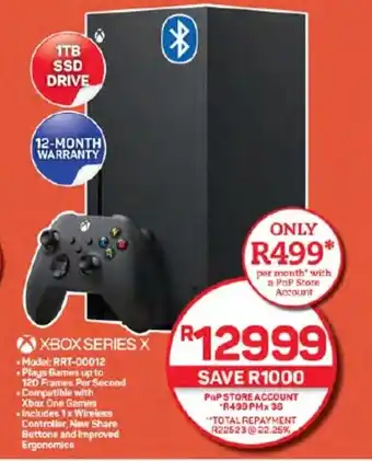 Pick n Pay Hypermarket XBOX SERIES X offer