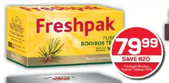 Pick n Pay Hypermarket Freshpak Rooibos Tagless Teebags 160s offer
