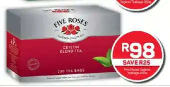 Pick n Pay Hypermarket Five Roses Tagless Teabags 200s offer