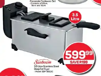 3.5 Litre Stainless Steel Deep Fat Fryer