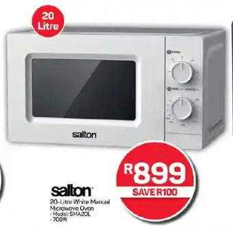 Pick n Pay Hypermarket 20-Litre White Manual Microwave Oven offer