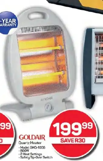 Pick n Pay Hypermarket GOLDAIR Quartz Heater offer