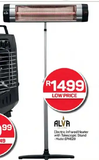 Pick n Pay Hypermarket ALVA Electric Infrared Heater with Telescopic Stand offer
