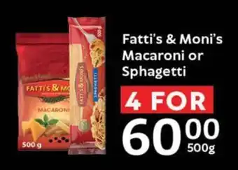 Oxford Freshmarket Fatti's & Moni's Macaroni or Sphagetti offer