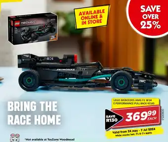 LEGO MERCEDES AMG F1 W14 E PERFORMANCE PULL BACK 42165