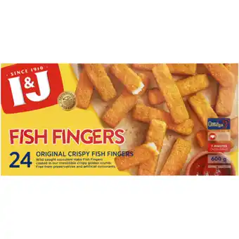 Checkers Liquor Shop I&J Frozen Original Crispy Fish Fingers 600g offer