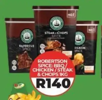 ROBERTSON SPICE: BBQ/ CHICKEN/STEAK & CHOPS 1KG