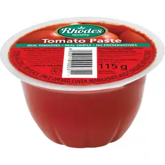 Rhodes Quality Tomato Paste 115g
