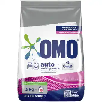 Checkers Liquor Shop OMO Auto With Comfort Freshness Washing Powder 3kg offer