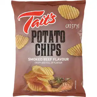 Checkers Liquor Shop Tait's Smoked Beef Chips 125g offer