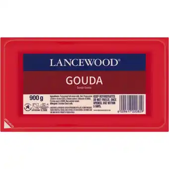 Checkers Liquor Shop LANCEWOOD Gouda Cheese Pack 900g offer