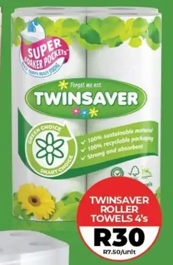 1UP TWINSAVER ROLLER TOWELS 4's offer