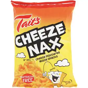 Checkers Liquor Shop Tait's Cheese Snacks Cheese Flavoured Maize Snack 150g offer