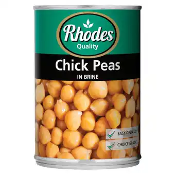 Checkers Liquor Shop Rhodes Quality Chick Peas In Brine Can 410g offer